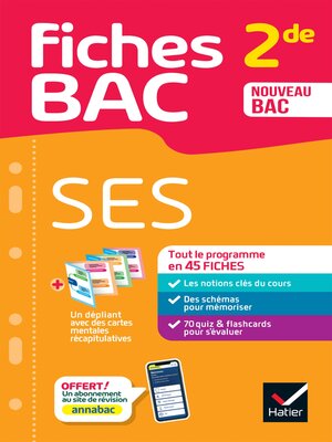 cover image of Fiches bac: SES 2de